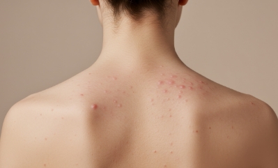 背中やデコルテのニキビに悩んでいる人