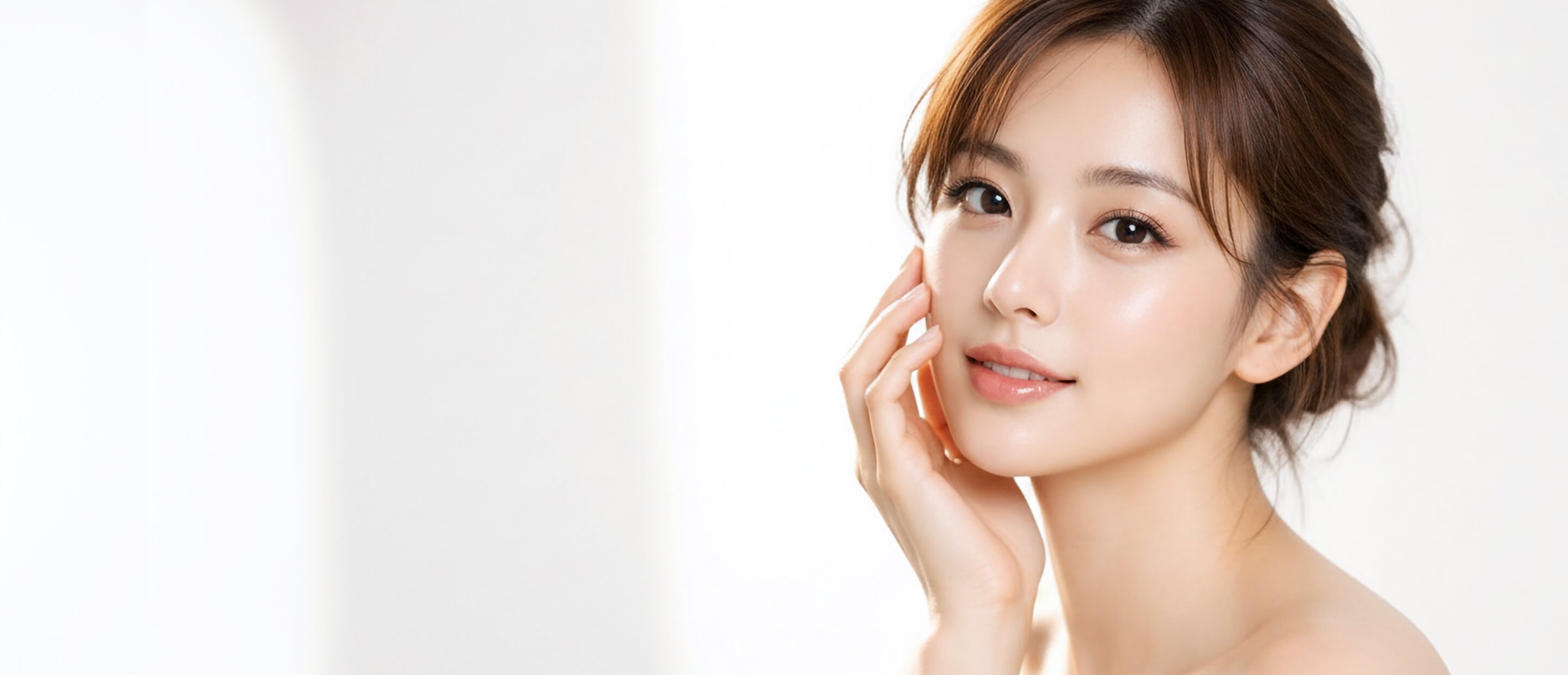 美肌の女性