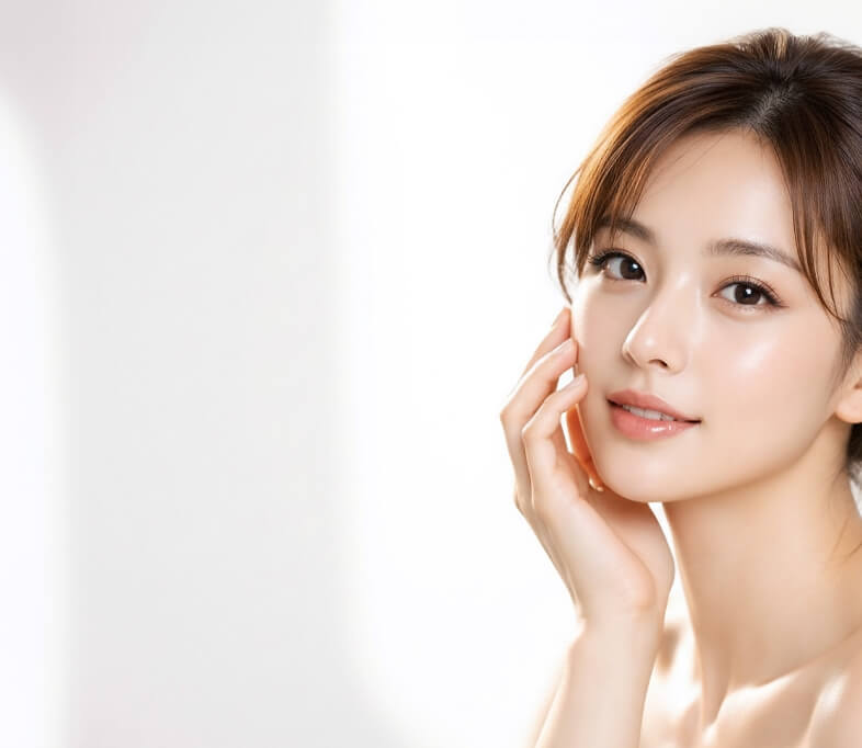 美肌の女性